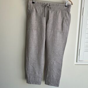 ATHLETA Cabo Crop Wide Leg Cabo Pants Heathered Grey Women’s Size 10